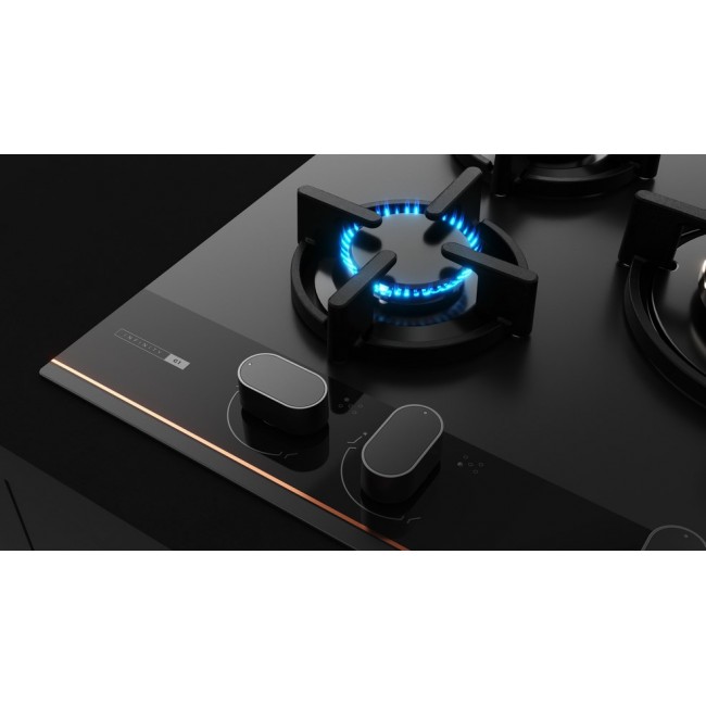 Teka GBC 75 Infinity G1 Black Built-in 70 cm Gas 5 zone(s)