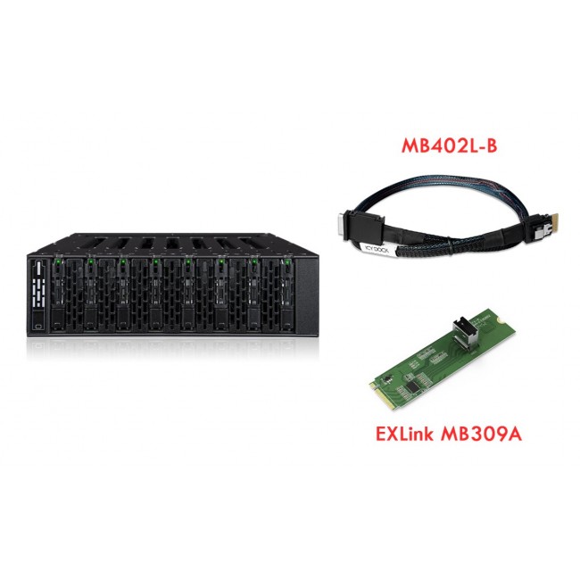 Icy Dock ToughArmor MB873MP-B V2 SSD enclosure Black 5.25