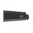 Gembird KBS-WPS-02-CYRL Dual-mode slim wireless desktop set, 2.4G+BT, RU layout