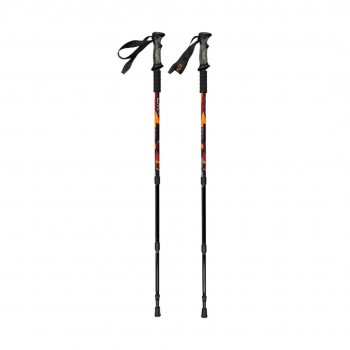 Kijki trekkingowe CMP Bern Trekking Poles czarno-pomara czowe 3B36297 C905