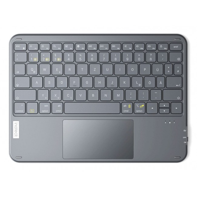Inateck KB01105_GRAY mobile device keyboard QWERTZ Bluetooth Grey