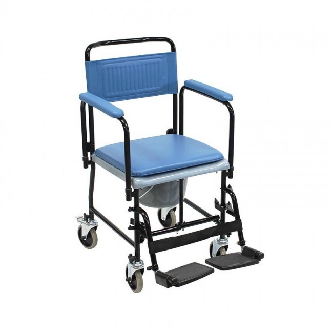 Folding toilet trolley Blue