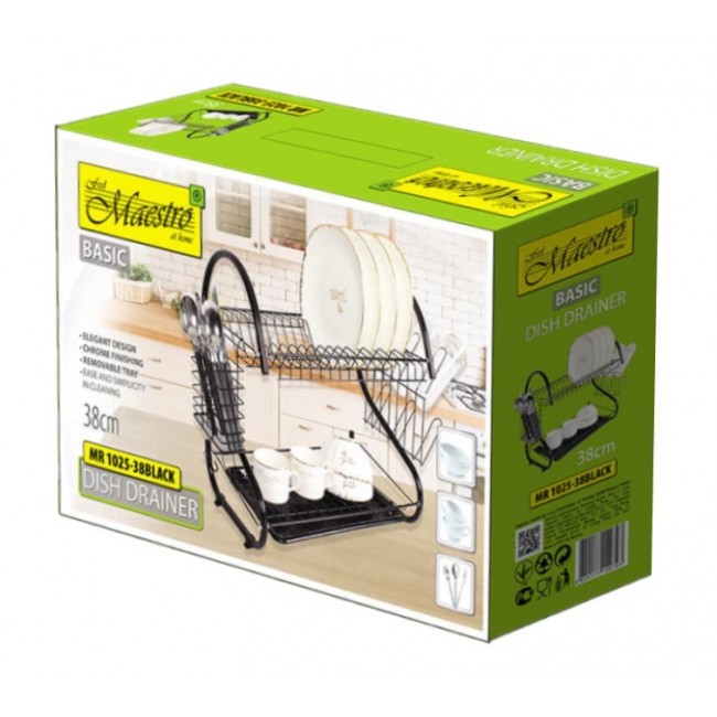 Dish drying rack 53 cm MR-1025-53-BLACK Maestro Dish drying rack 53 cm MR-1025-53-BLACK Maestro