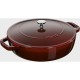 STAUB Cast Iron Braising Pan with Lid 24 cm, Grenadine STAUB Cast Iron Braising Pan with Lid 24 cm, Grenadine