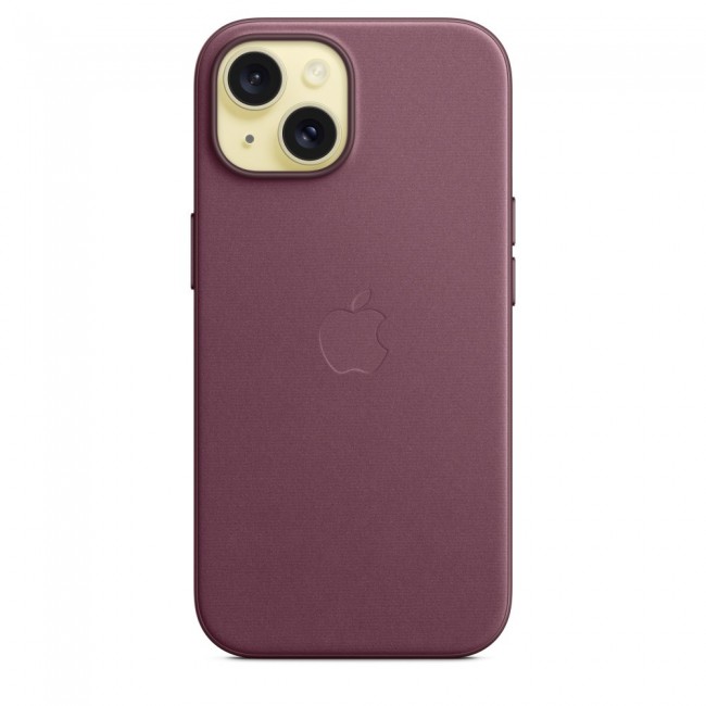 Apple iPhone 15 FineWoven Case with MagSafe - Mulberry Apple iPhone 15 FineWoven Case with MagSafe - Mulberry