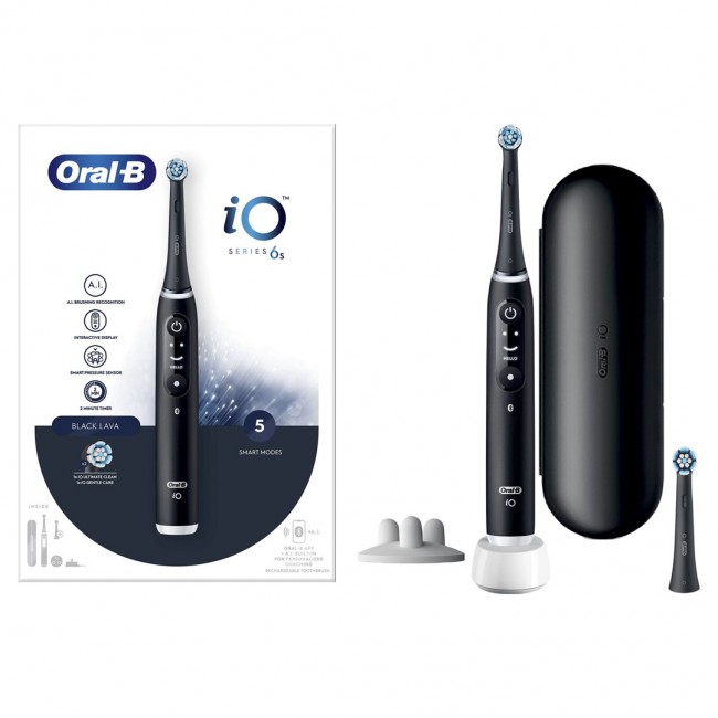 Oral-B iO 6 Adult Vibrating toothbrush Black Oral-B iO 6 Adult Vibrating toothbrush Black