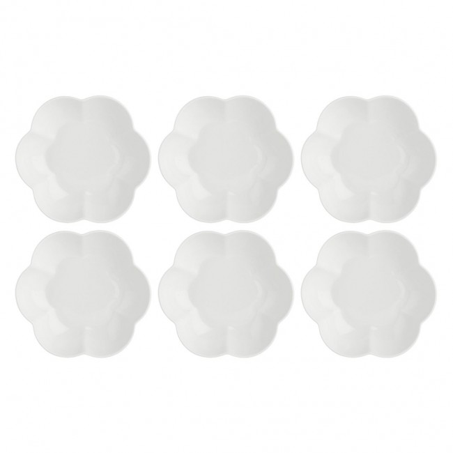 Set of 6 Villadeifiori Soup Plates - White, 20 cm Set of 6 Villadeifiori Soup Plates - White, 20 cm