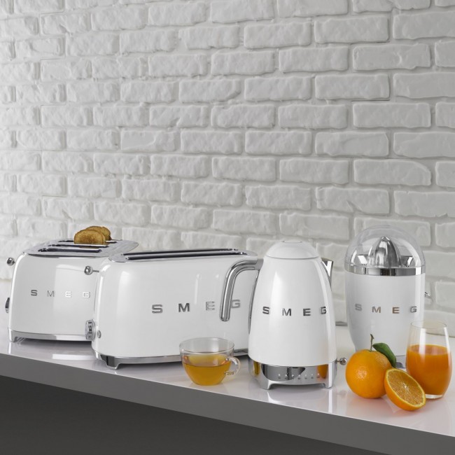 Toaster Smeg for 4 slices, white