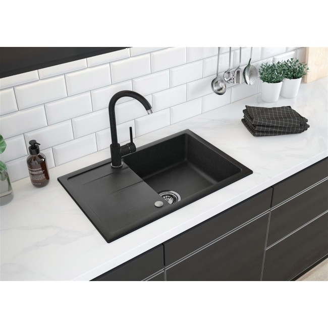 1-bowl granite sink with drainer
