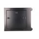 Extralink Rackmount cabinet 6U 600x450 Black wall mounted
