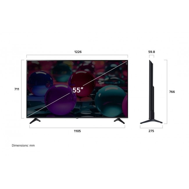 LG UHD AI 55UA73003LA TV 139.7 cm (55 LG UHD AI 55UA73003LA TV 139.7 cm (55