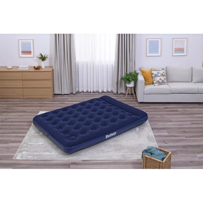 Bestway Air Mattress Queen with Built-in Foot Pump 2.03 m x 1.52 m x 28 cm