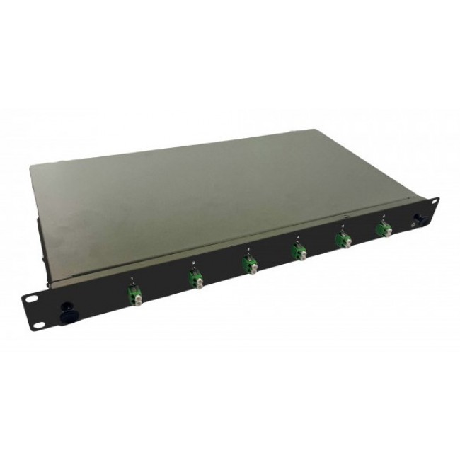 Helos 375551 rack cabinet 1U Black