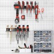 Maclean Wall-Mounted Organizer / Tool Shelf, black, dimensions 40x14.5x4.6 cm, max. 30 kg, MC-141