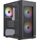 Aerocool HEXFORMBKV2 Micro ATX PC Case 3 Fans FRGB Black