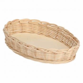 LA PORCELLANA BIANCA MIDOLLINO Wicker basket for oval baking dish 23 cm