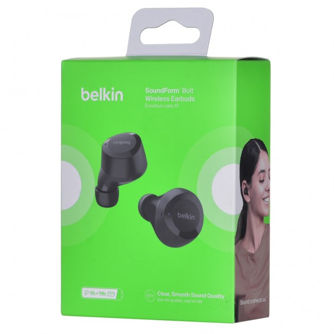 Belkin SoundForm Bolt Headset True Wireless Stereo (TWS) In-ear Calls/Music Bluetooth Black Belkin SoundForm Bolt Headset True Wireless Stereo (TWS) In-ear Calls/Music Bluetooth Black
