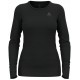 Odlo BL TOP crew neck l/s MERINO 200 women's T-shirt, size S, black Odlo BL TOP crew neck l/s MERINO 200 women's T-shirt, size S, black