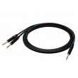 SSQ JSJM2 SS-1453 Cable Jack Stereo - 2x Jack Mono 2 m Black SSQ JSJM2 SS-1453 Cable Jack Stereo - 2x Jack Mono 2 m Black