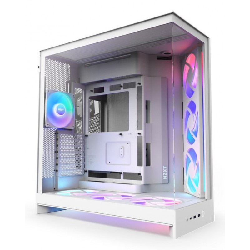 NZXT H9 Flow RGB+ Midi Tower White