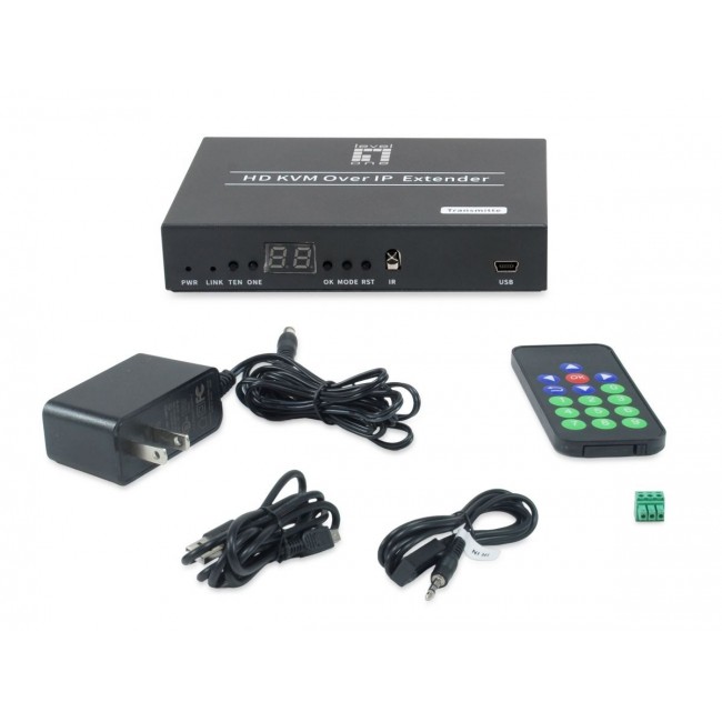 LevelOne HVE-6701T AV extender AV transmitter Black