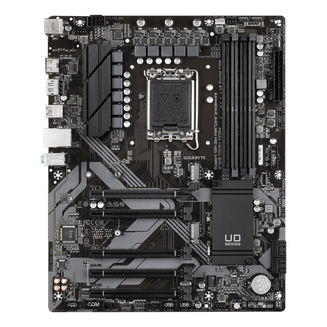 GIGABYTE B760 DS3H DDR4 Motherboard - Supports Intel Core 14th CPUs, 18+2+1 Phases Digital VRM, up to 5333MHz DDR4 (OC), 2xPCIe 4.0 M.2, GbE LAN, USB 3.2 Gen 2