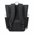 Rivacase Eden backpack Roll top backpack Black Polyester, PU leather