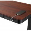 ACTIVEJET desk with electric height adjustment 120x60 ET119S black/walnut