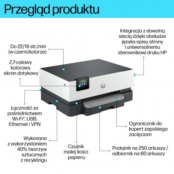 HP OfficeJet Pro 9110b Wireless Color Printer, Two-sided printing
