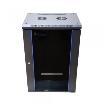 Extralink Rackmount cabinet 18U 600x600 Black wall mounted