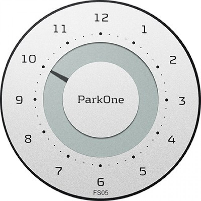 Needit ParkOne parking disc Black, White, Metallic Electronic