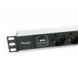 Equip 333315 power distribution unit (PDU) 7 AC outlet(s) 1U Black, Silver