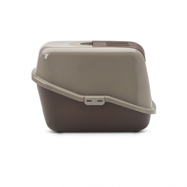 SAVIC Nestor Grey-Brown - Covered Cat Litter Box - 56x39x38.5 cm - 1 pc SAVIC Nestor Grey-Brown - Covered Cat Litter Box - 56x39x38.5 cm - 1 pc