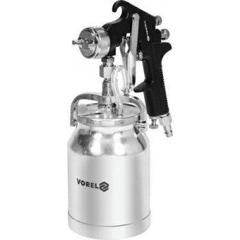 VOREL SPRAY GUN. HVLP 1000ml BOTTOM TANK