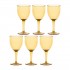 ROSE&TULIPANI FIABA Set of 6 acrylic wine glasses 400 ml, amber