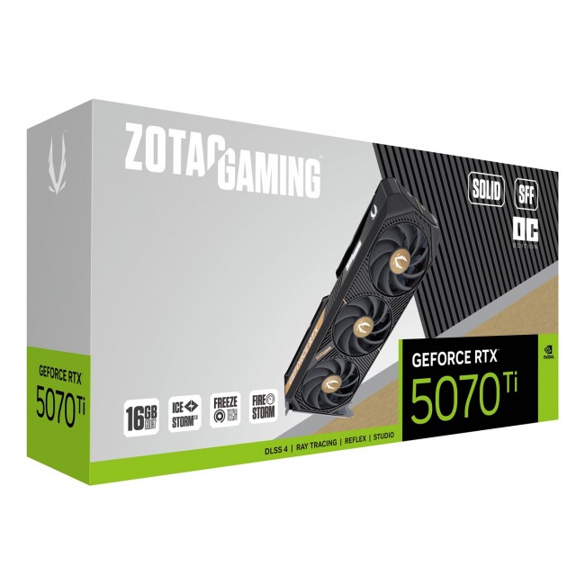 Zotac GAMING GeForce RTX 5070 Ti SOLID SFF OC NVIDIA 16 GB GDDR7 Zotac GAMING GeForce RTX 5070 Ti SOLID SFF OC NVIDIA 16 GB GDDR7