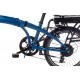 Snapp City-E folding electric bicycle, blue