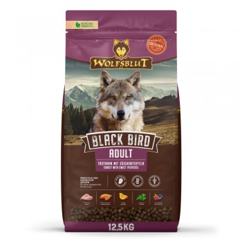 WOLFSBLUT Black Bird Turkey - dry dog food - 12,5kg