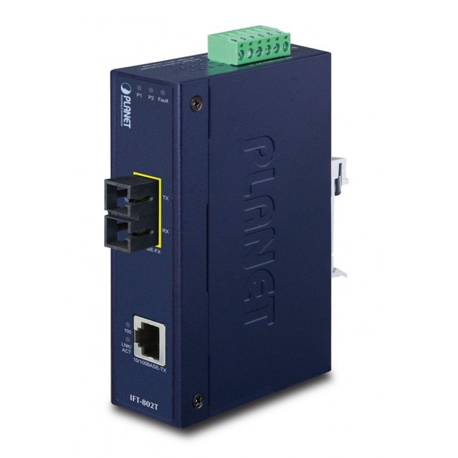 PLANET IFT-802T network media converter 200 Mbit/s 1310 nm Blue
