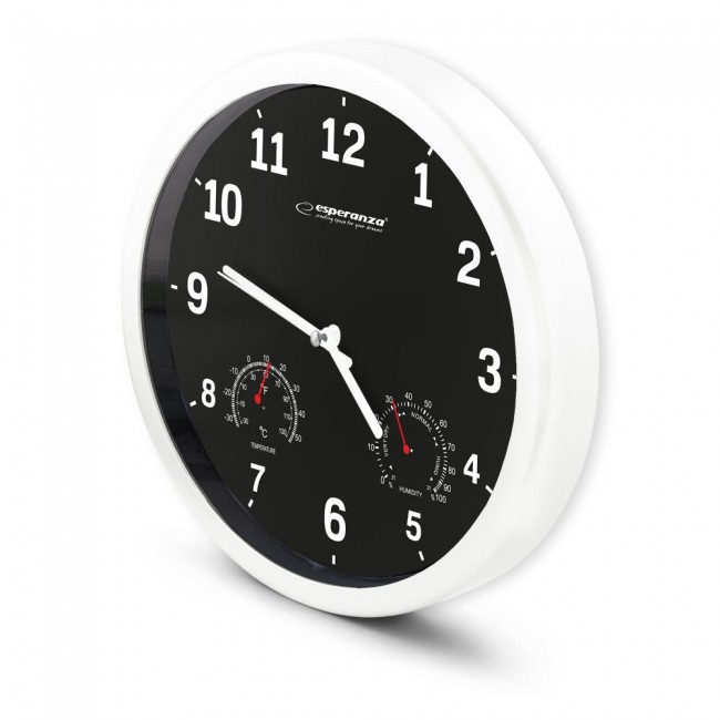 Esperanza EHC016K Mechanical wall clock Round Black