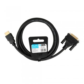 IBox ITVFHDDVI012 HDMI to DVI cable FullHD 1080p 2 m black