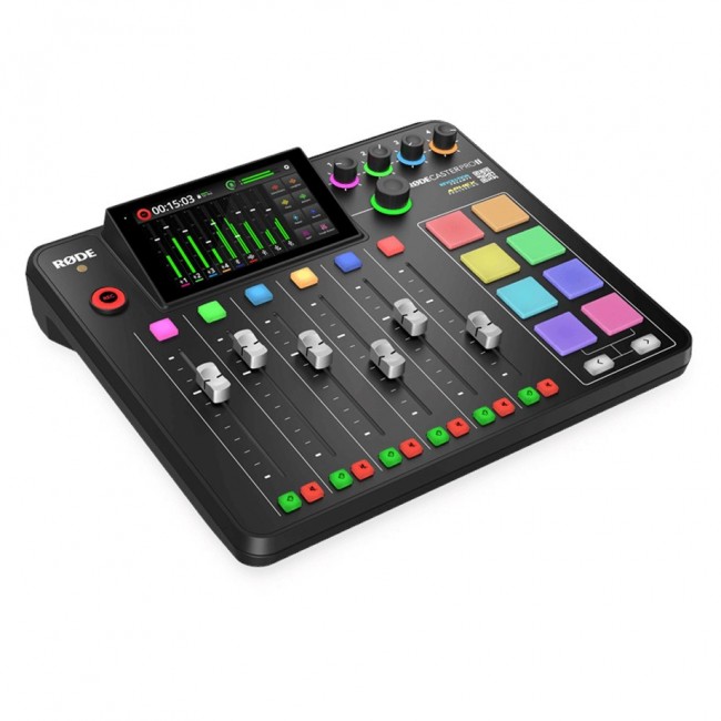 R DECaster Pro II Podcast production studio Music production station Black
