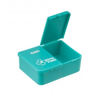 One-Day Pill Organizer for 2 Times of Day RF-350 REHAFUND, Turquoise