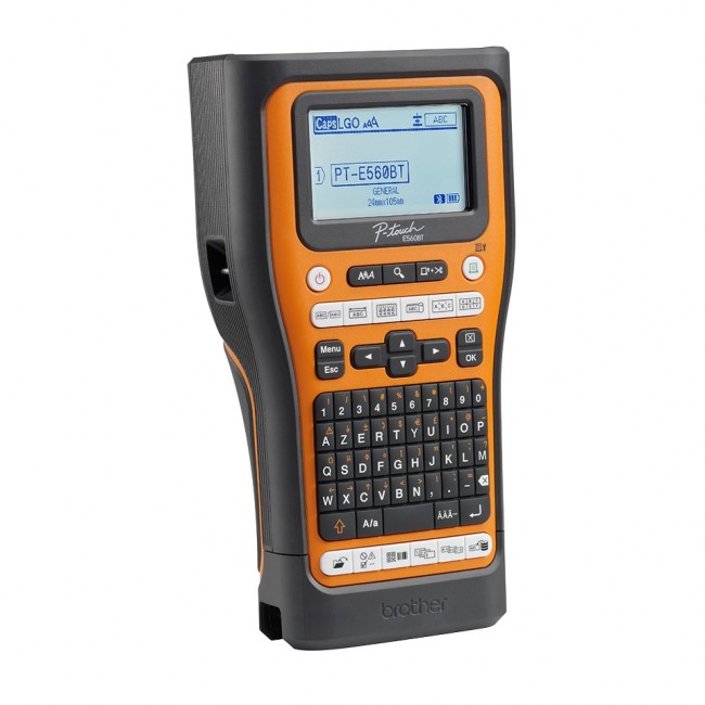 Brother PT-E560BTVP label printer Thermal transfer 180 x 180 DPI 20 mm/sec Wired & Wireless HSE/TZe Bluetooth QWERTZ Brother PT-E560BTVP label printer Thermal transfer 180 x 180 DPI 20 mm/sec Wired & Wireless HSE/TZe Bluetooth QWERTZ