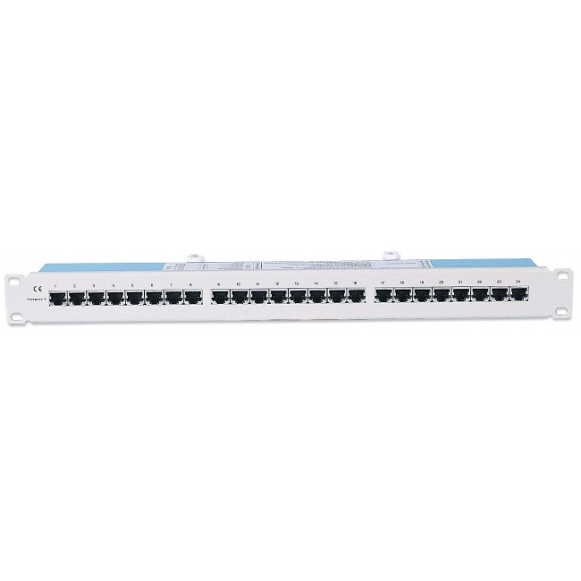 Intellinet Patch Panel, Cat5e, FTP, 24 Port, 1U, Beige/Grey Intellinet Patch Panel, Cat5e, FTP, 24 Port, 1U, Beige/Grey