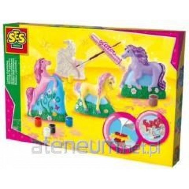 SES Plaster casts with paints horses 01356 13561 SES Plaster casts with paints horses 01356 13561