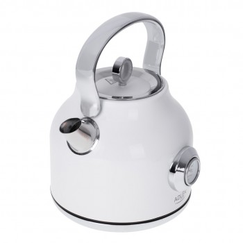 Adler | Kettle with a Thermomete | AD 1346w | Electric | 2200 W | 1.7 L | Stainless steel | 360 rotational base | White