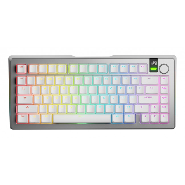 Glorious Gaming GMMK 3 PRO 75% Prebuilt Wireless Silver - US Glorious Gaming GMMK 3 PRO 75% Prebuilt Wireless Silver - US