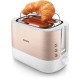 Philips Viva Collection HD2638/11 toaster 7 2 slice(s) 950 W Rose gold, White