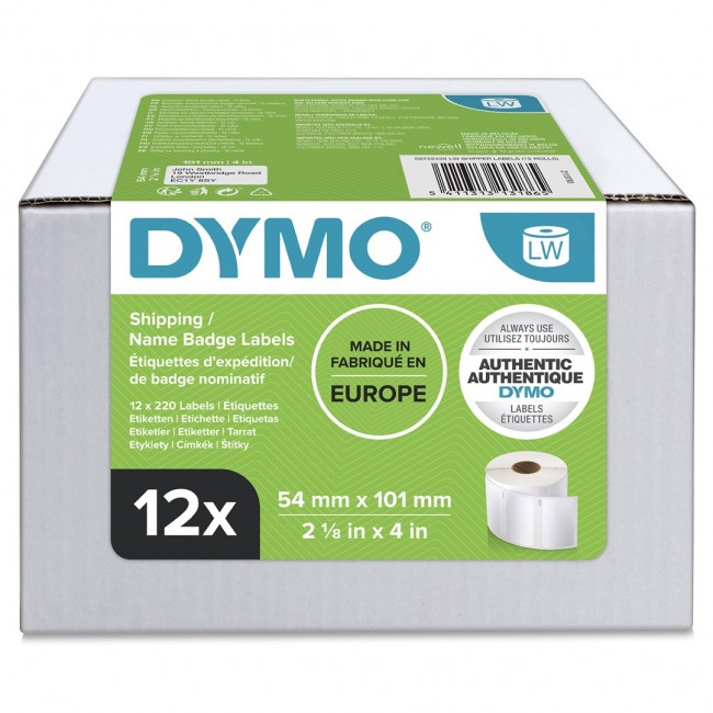 Labels 54x101 shipping/white 12x220 pcs